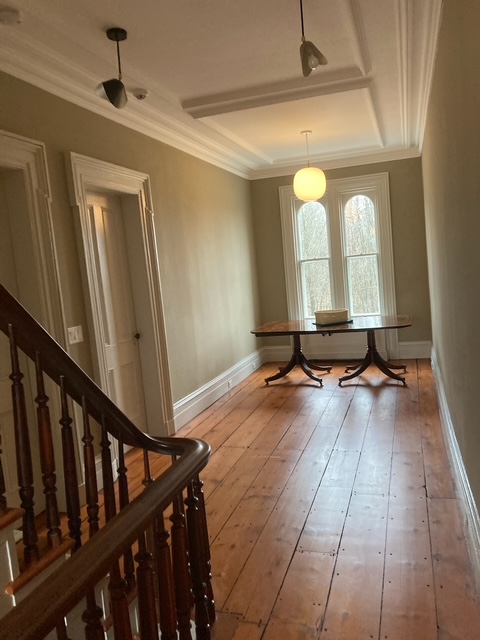 Interior painting and hardwood flooring finish in Hudson, NY