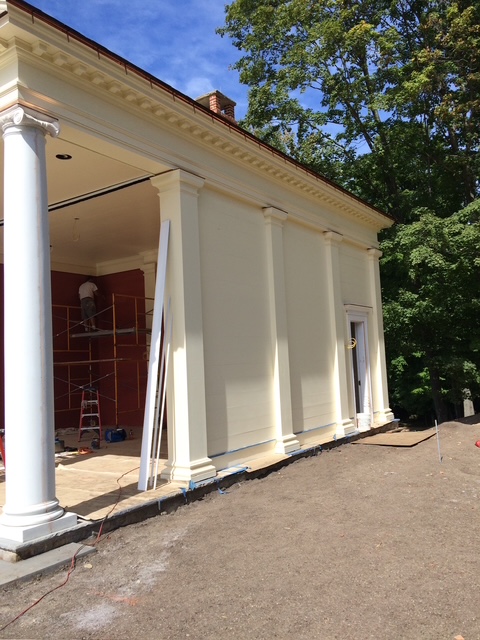 Classical pavilion painting project by Painting contractor Hudson, NY
